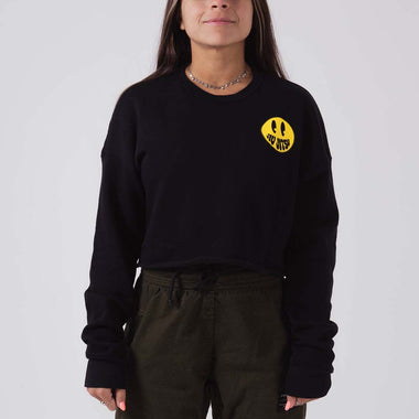 Choke Republic Smiley Women's Crop Hoodie - Fighters Market