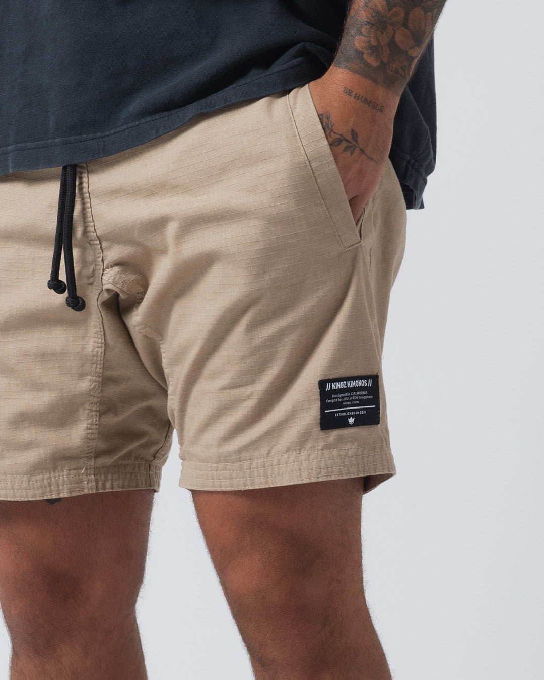 Kingz Casual Gi Shorts - Khaki