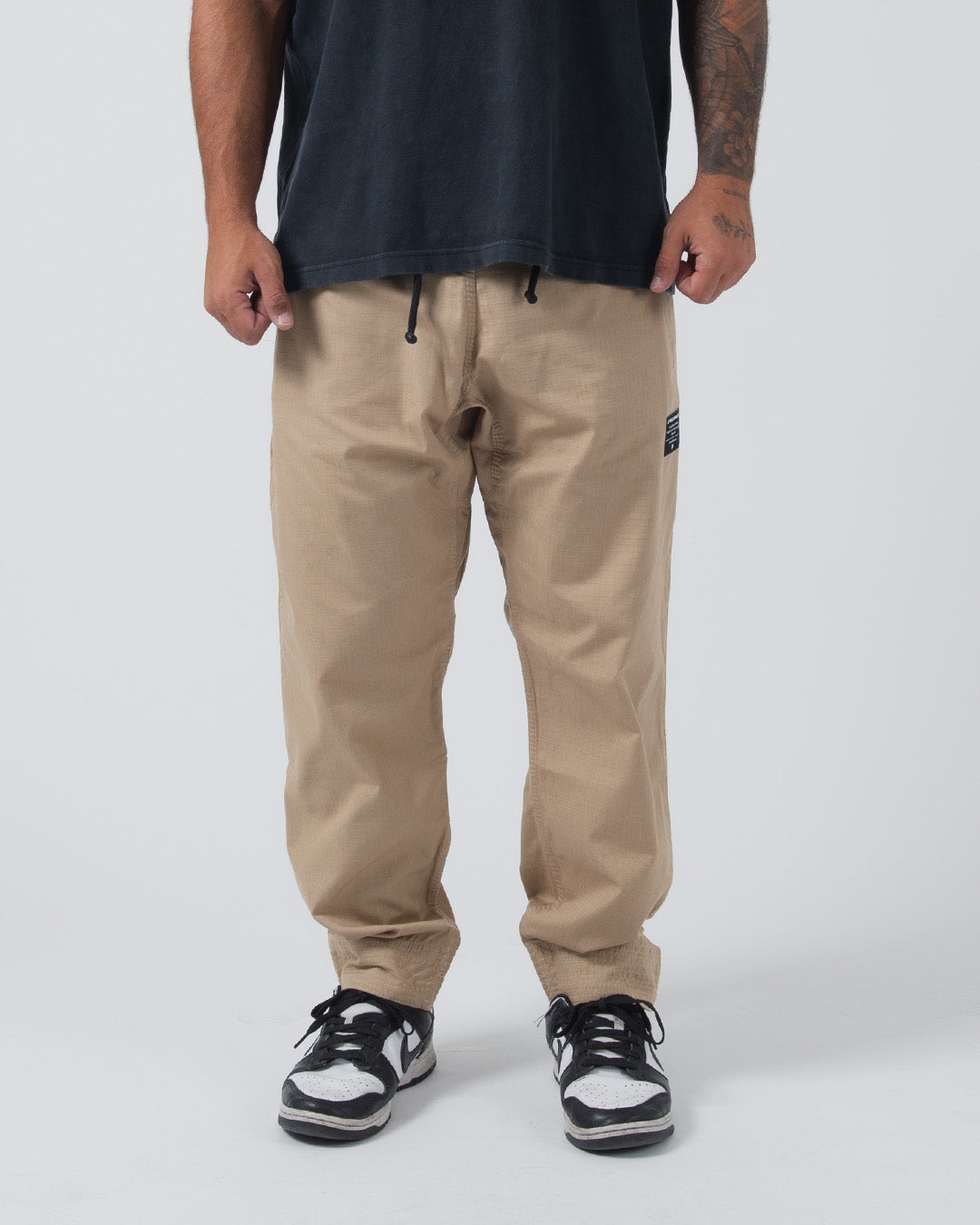 Kingz Casual Rip Stop Gi Pant - Khaki