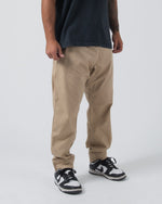 Kingz Casual Rip Stop Gi Pant - Khaki