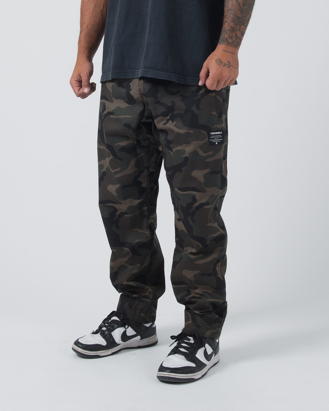Kingz Casual Rip Stop Gi Pant - Camo