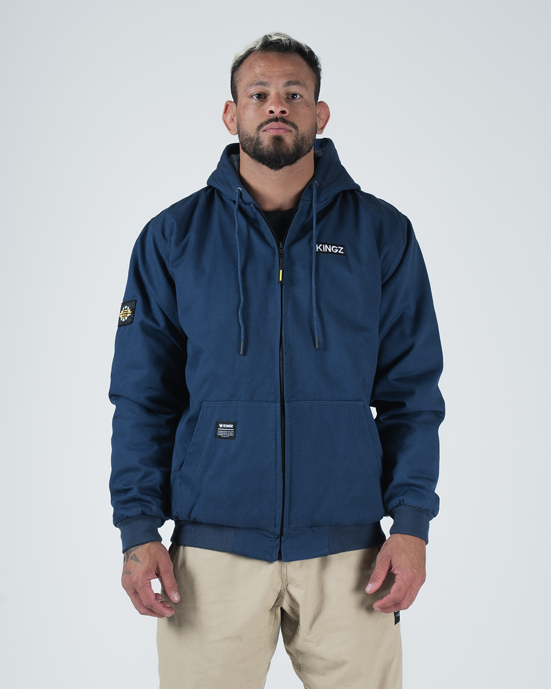 Canvas Jacket Streetwear Kingz S Navy