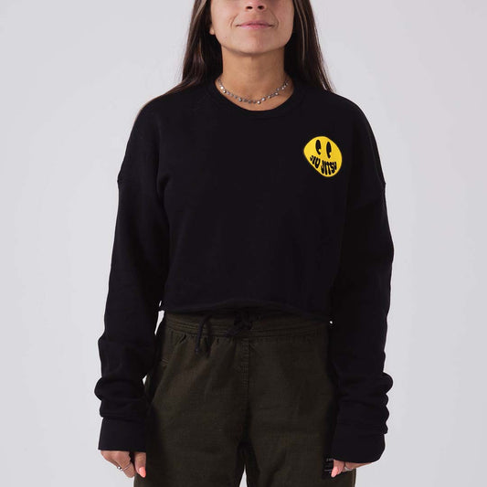 Choke Republic Smiley Women's Crop Hoodie - Fighters Market